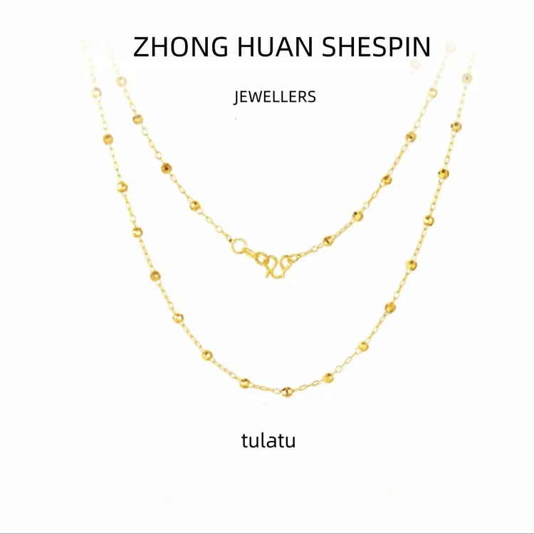 满天星简约项链O字链圆珠子颈链锁骨套链素链女
