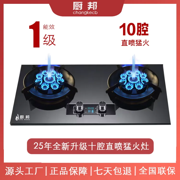 定时十腔猛火灶25年新款网红台式嵌入两用天然气液化气煤气灶