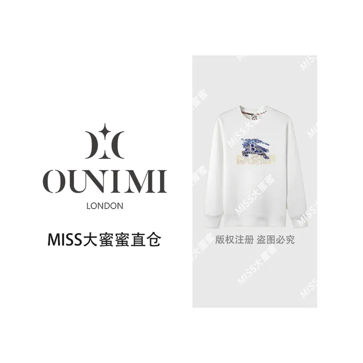 秋季套头款常规款圆领卫衣轻奢时尚潮流宽松休闲9865