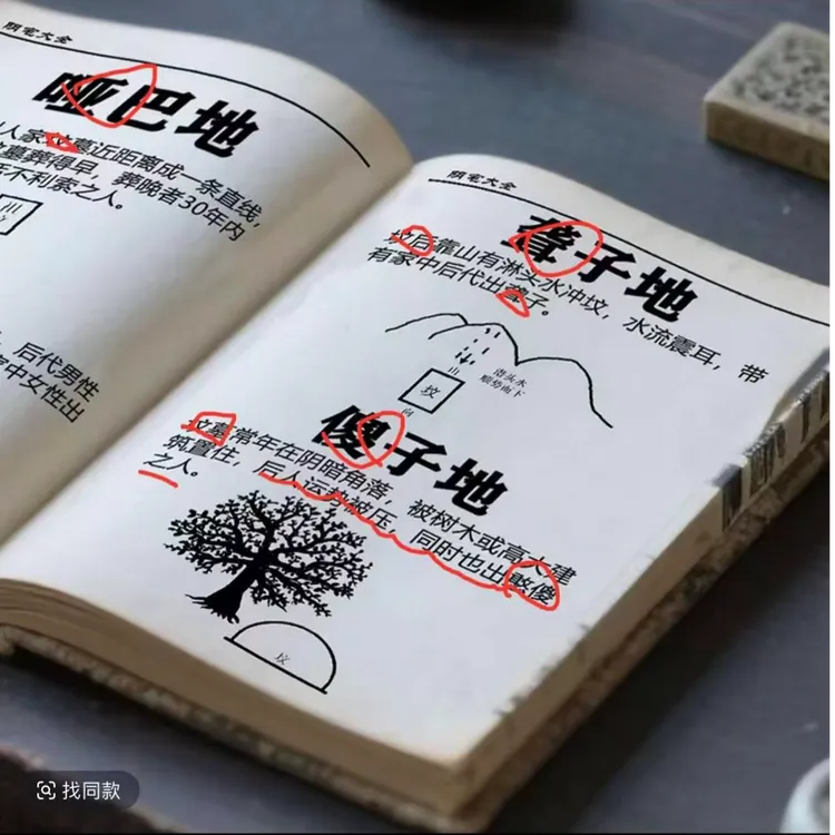 图解荫宅大全 传统文化经典书籍 一本书读懂阴宅寻龙点穴