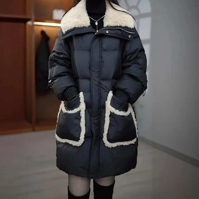 冬季新款时尚保暖显瘦羽绒服M-2XL