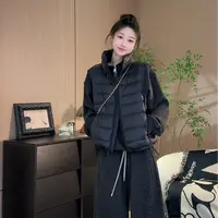 今年流行爆款白鸭绒排骨马甲女秋冬新款小个子休闲保暖上衣潮