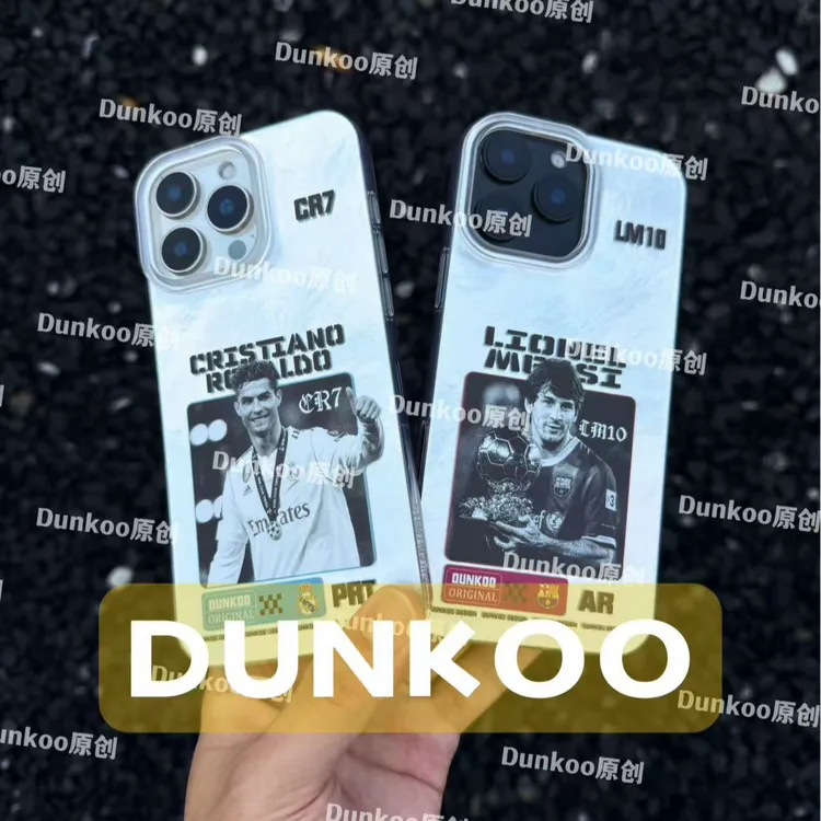 Dunkoo足球手机壳D1防摔波纹适用苹果iPhone17华为小米球星周边