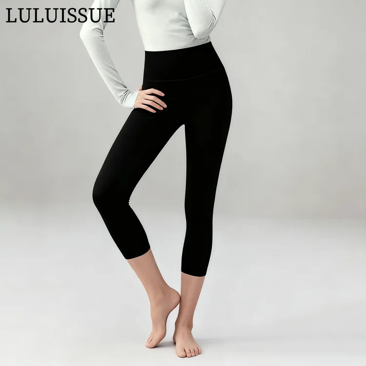 LULUISSUE2025新款女运动高腰七分八分瑜珈裤普拉提健身服打底裤