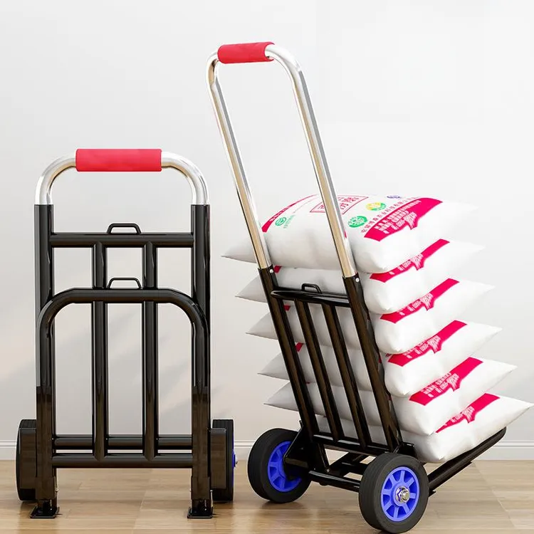 手拉车折叠搬运家用买菜手推车购物行李小拉杆车快递拉货拖车金属