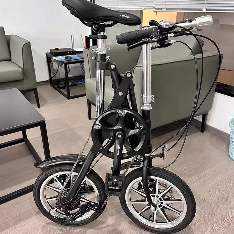 日本cmsbike折叠自行车小型便携代步单车成人可放后备箱14寸包邮