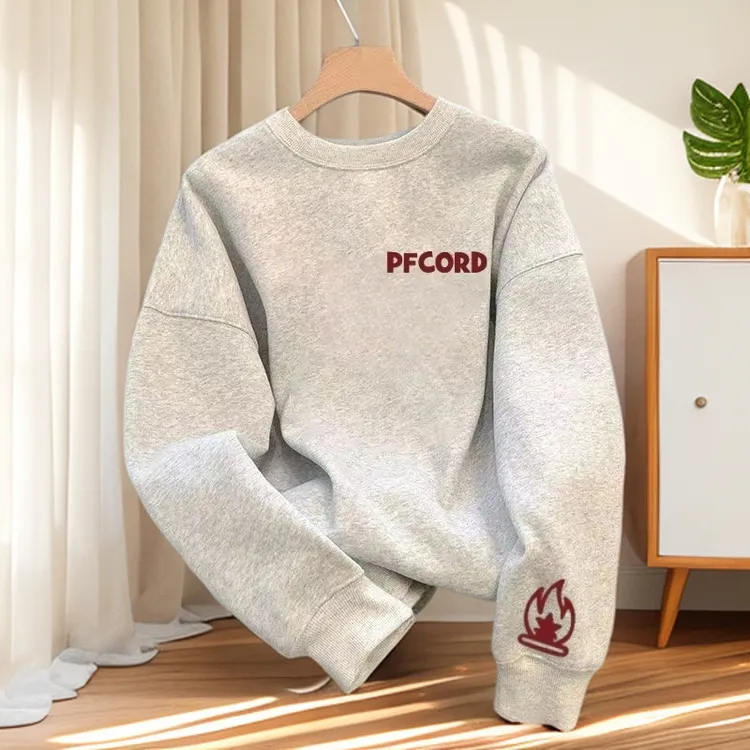 啄木鸟时尚潮流圆领休闲男士卫衣韩版时尚精品运动宽松秋冬百搭款