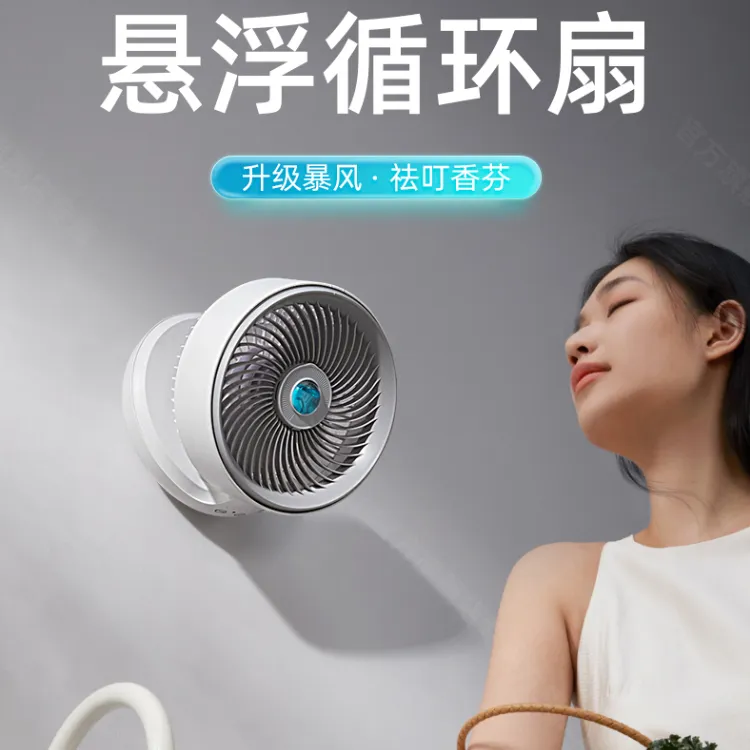 爱登【多功能风扇】2025年静音充电大风力风扇折叠风扇台壁两用暴力
