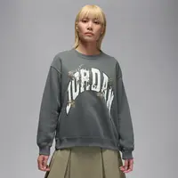 Jordan官方 Realtree 女子加绒圆领运动衫休闲长袖 HV0473-068