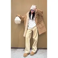 LA CALLA泼墨做旧描线牛仔裤YY-AO6559