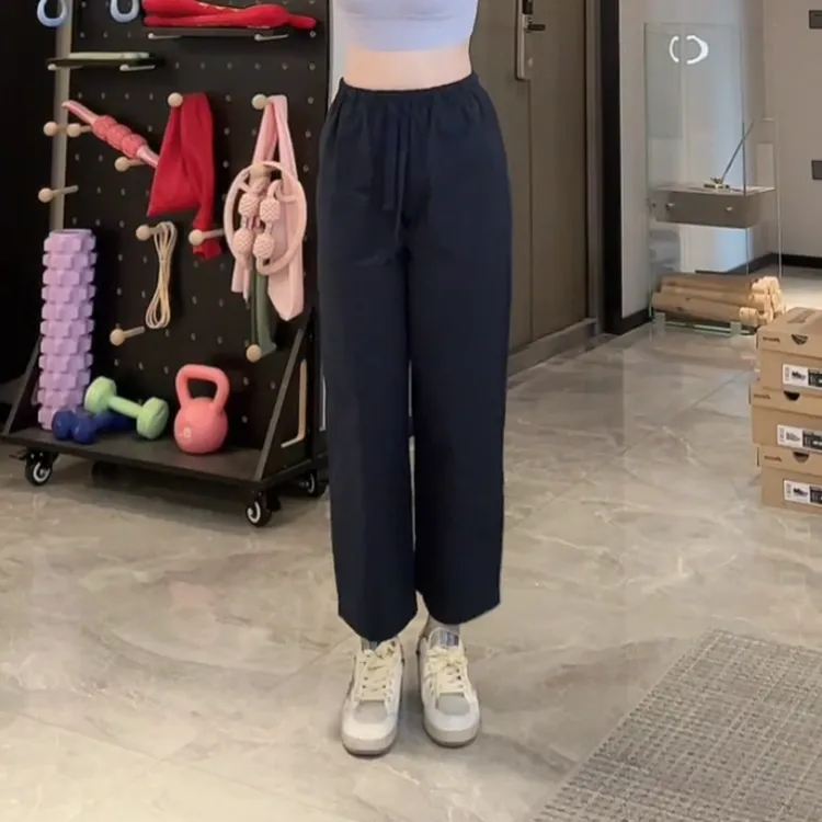 夏季薄款运动九分裤显瘦简约百搭显瘦女裤LK2504387