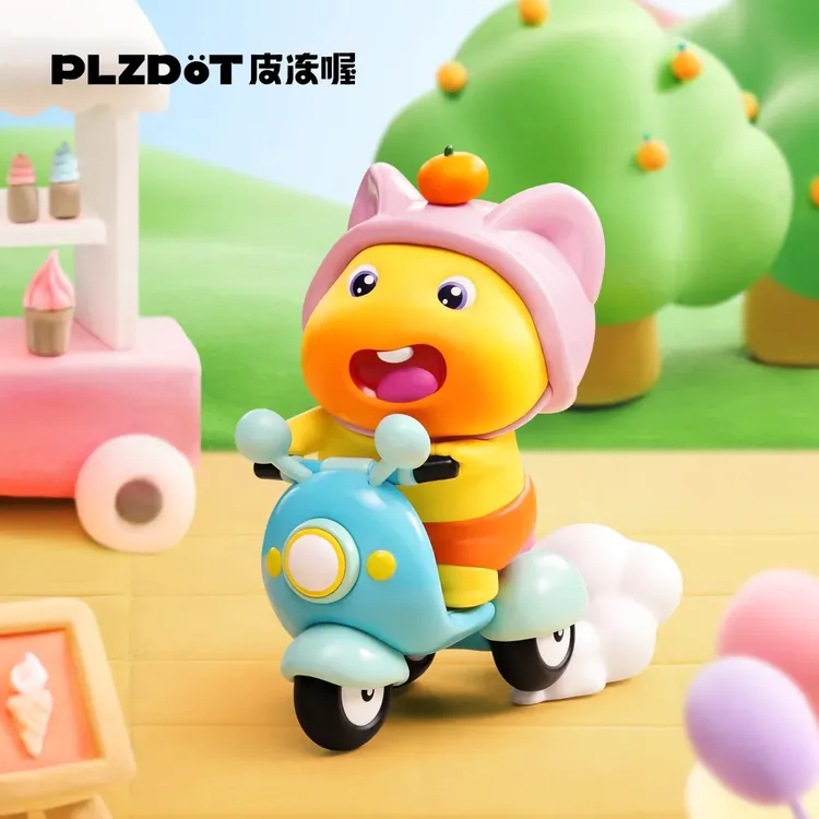 正版PLZDOT小水豚噜噜的生活糖豆罐盲盒桌面摆件潮玩手办周边礼物