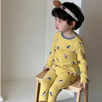 【粉丝专属】10A抗菌儿童莱卡无骨套装男女童秋衣秋裤家居服套装