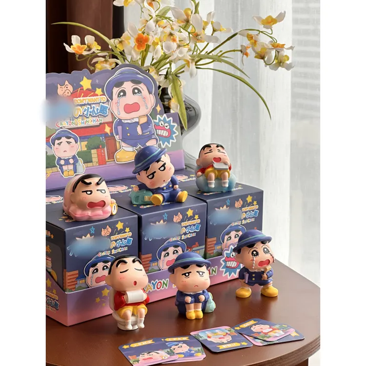 小心愿蜡笔小新盲盒可爱潮玩送女生生日礼物推荐车载摆件装饰品