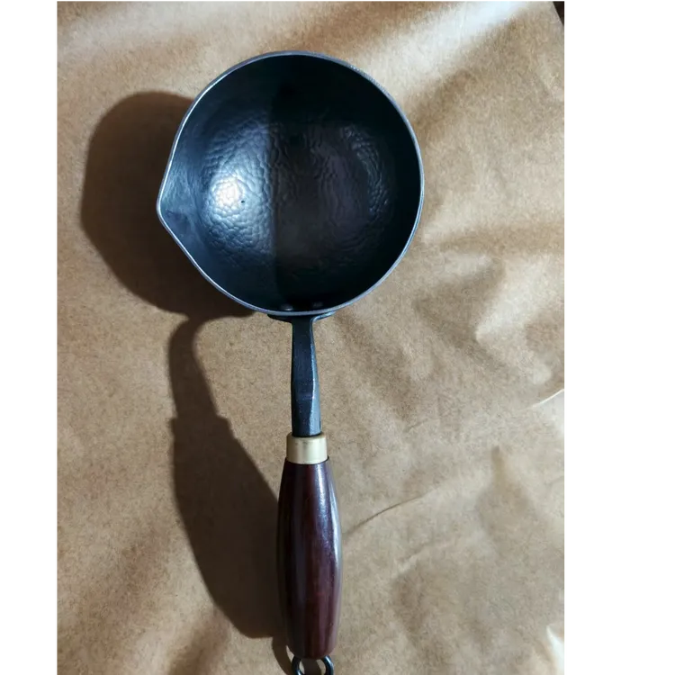 【章丘泼油小锅】热油专用锅烧油淋油锅辅食小铁锅加深迷你煎蛋锅