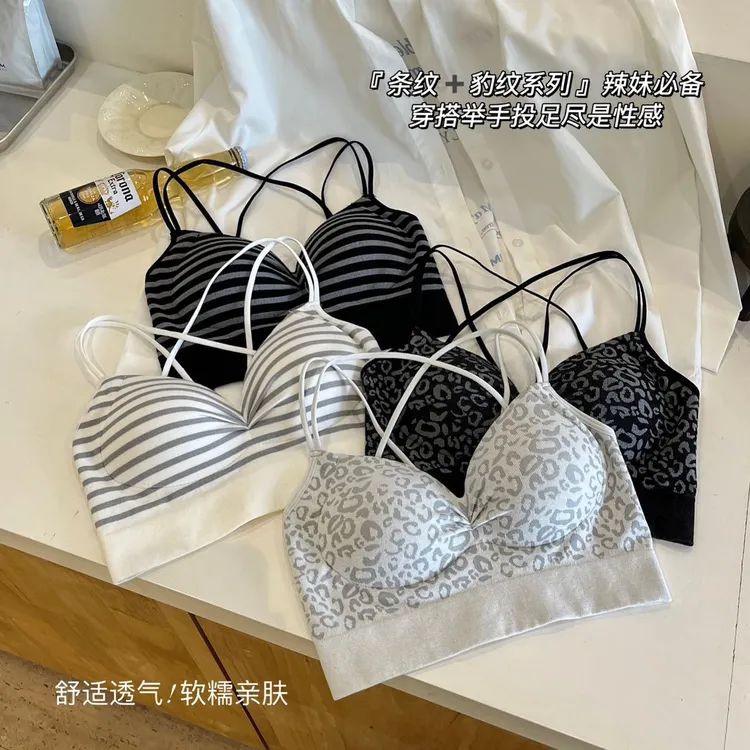 S1#-性感褶皱深V交叉双肩带美背