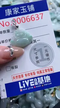 翡翠未镶嵌吊坠(不含链)6637