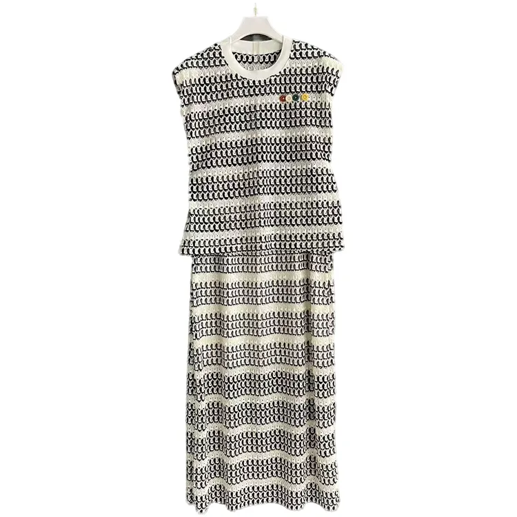 时尚套装气质格子半身裙两件套夏季