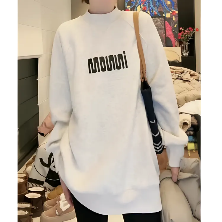 美式休闲加绒加厚卫衣女秋冬2025新款爆款早秋时尚百搭打底上衣