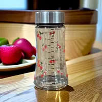 时尚可爱小巧樱桃杯大号300ML便携随手杯透明