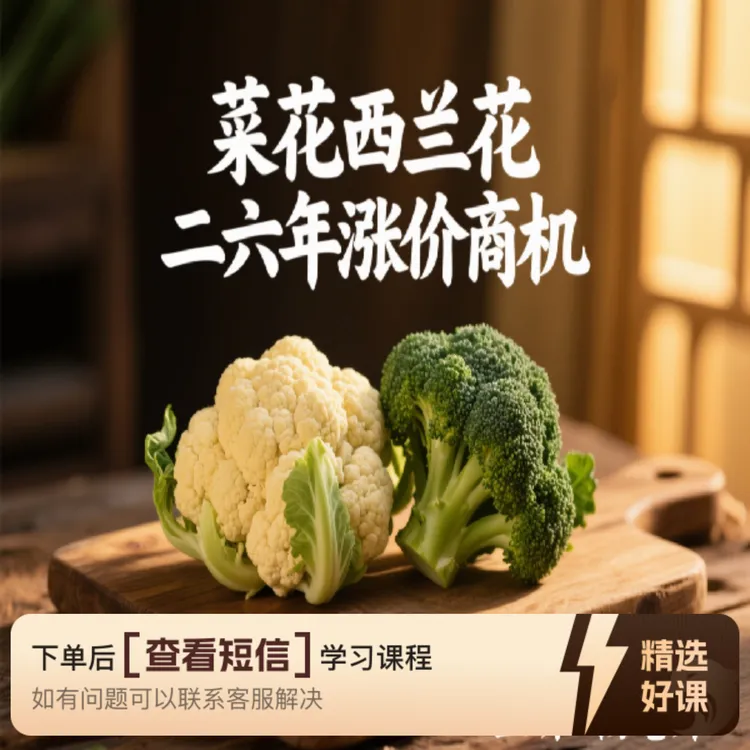 菜花西兰花二六年涨价商机（留意短信解锁课程）