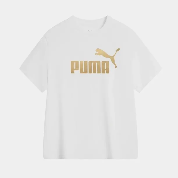 PUMA/彪马男女同款舒适百搭运动休闲字母套头短袖T恤 689312-73