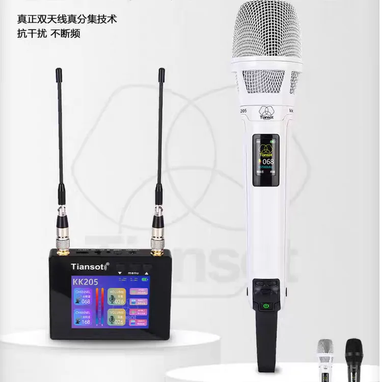 天梭KK205无线话筒网红主播唱歌直播户外舞台可触屏麦克风