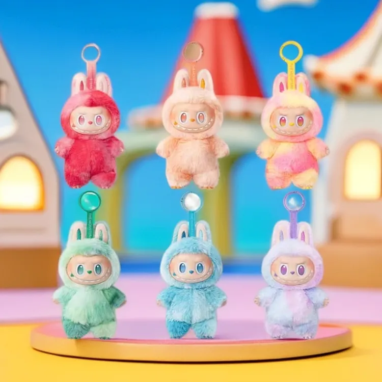 新款公仔挂件三代马卡龙搪胶宝宝钥匙扣毛绒玩具儿童