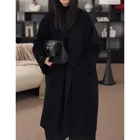 卢尚七分袖一手长无扣羊绒上衣88732