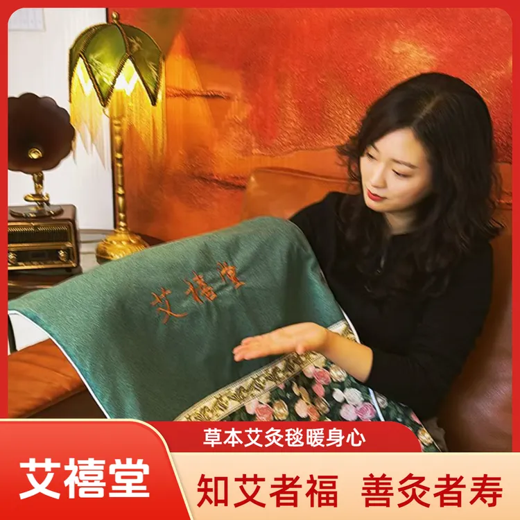 【艾禧堂】艾灸暴汗毯电加控温艾草艾灸毯电热肩颈腹部艾绒热敷毯