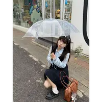 米米子“少女征途”深浅蓝撞色假两件学院风百褶连衣裙法式秋季新品