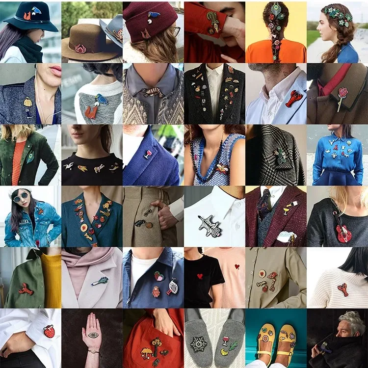 合金胸针 合金滴油卡通可爱创意胸针直播间福利