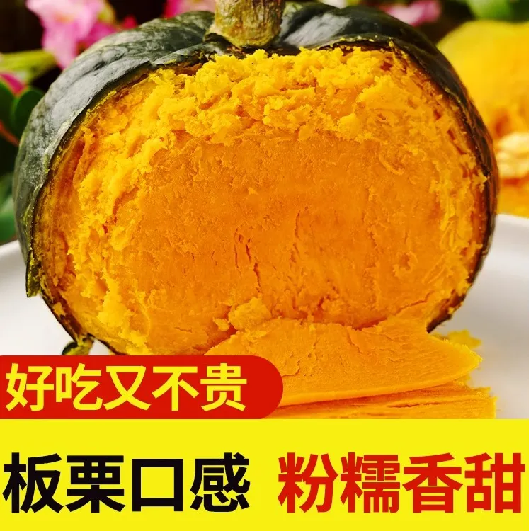 【坏果包赔】正宗贝贝南瓜 粉糯香甜板栗味小南瓜整箱5斤代晚餐粗粮