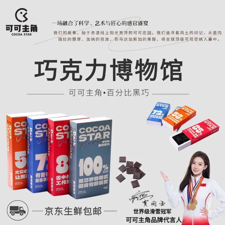 【巧克力博物馆】可可主角▪百分比黑巧 纯可可脂 缓解压力改善情绪 