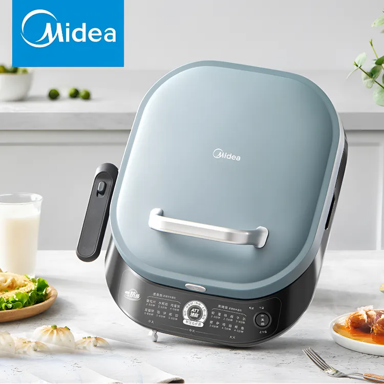 Midea/美的电饼铛双面加热煎烤机烙饼锅早餐机三明治机煎饼薄饼机