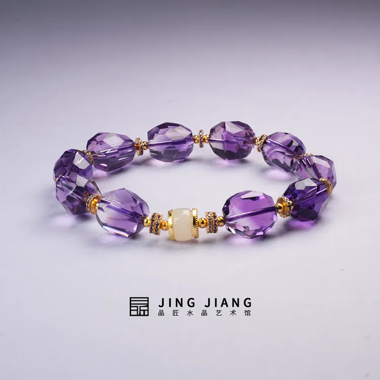 晶匠紫水晶紫玉凝手串多样性发一 编号Z24506正品