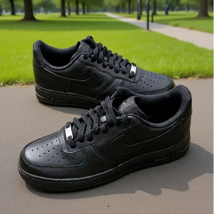 NIKE耐克 Air Force 1 男款空军一号黑武士低帮休闲板鞋官方正品