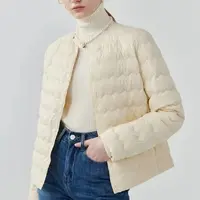 【升级三层锁绒】波浪款轻薄羽绒内胆 圆领V领一衣两穿保暖外套pp11