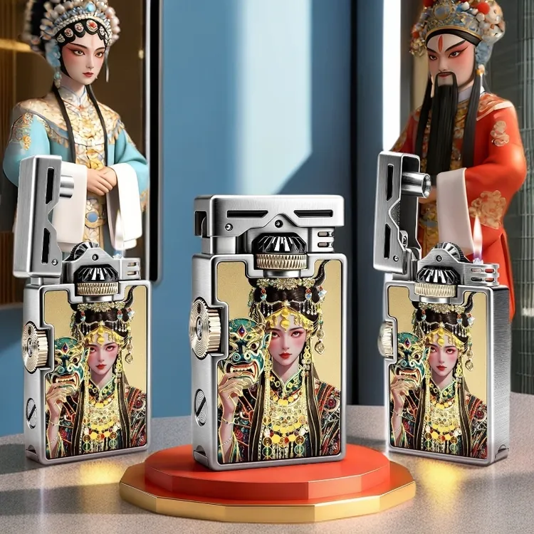 CHIEF首领齿轮联动扎基拉姆防风打火机创意复古高端男士送男士礼