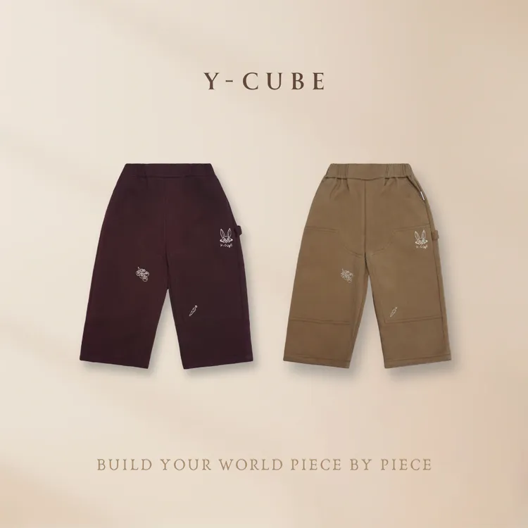 Y-CUBE「蔬菜狂欢」加绒儿童工装伐木工装裤
