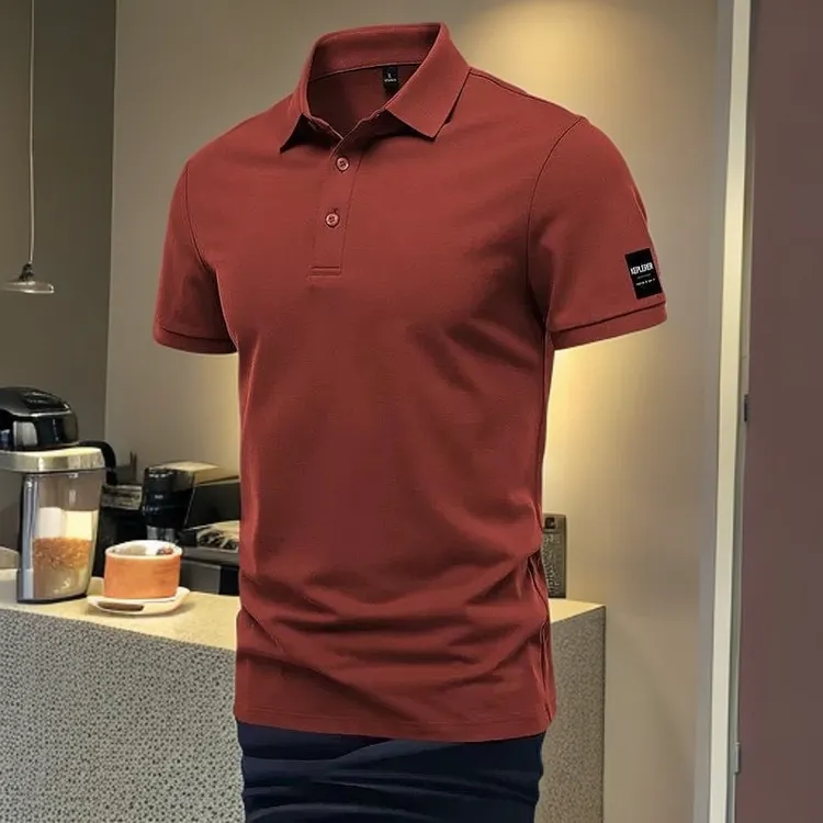 高级感短袖2025男士polo衫男夏季高档新款痞帅男款休闲修身POLO衫