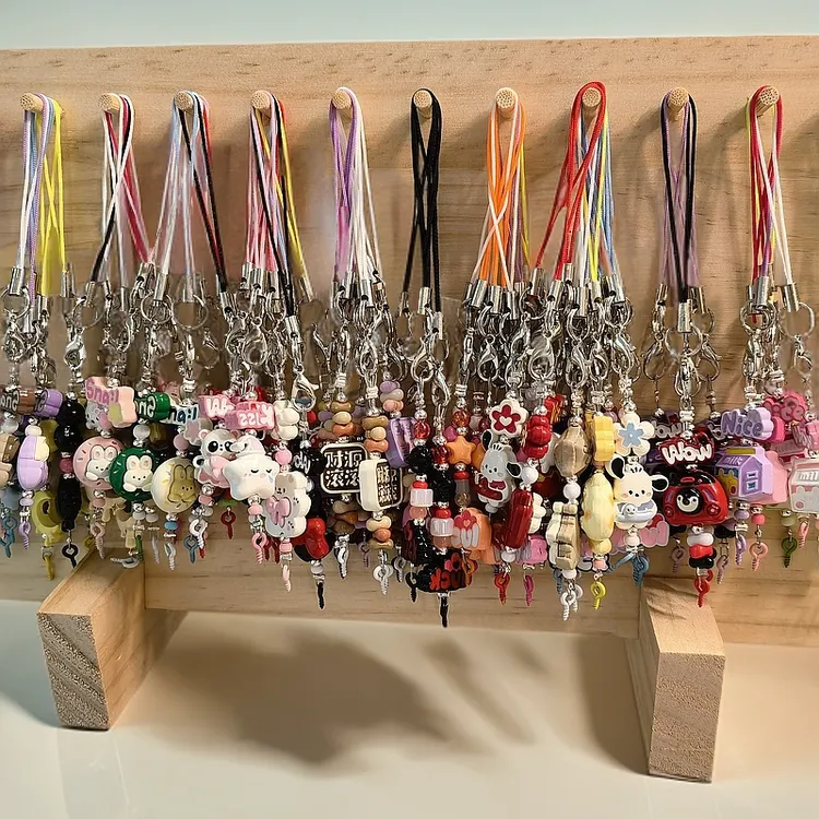 【直播拆对对碰】 挂绳钥匙扣挂件合金树脂配件手工DIY