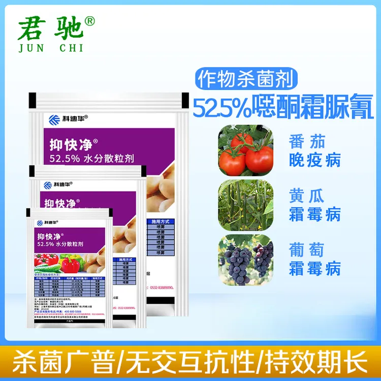 君驰美国杜邦抑快净噁酮霜脲氰番茄辣椒霜霉早晚疫病农药杀菌进口