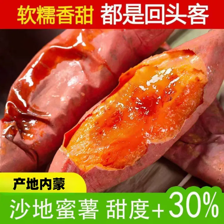 【拍一发五斤】正宗内蒙沙地蜜薯现挖农家黄心蜜薯软糯香甜地瓜番薯