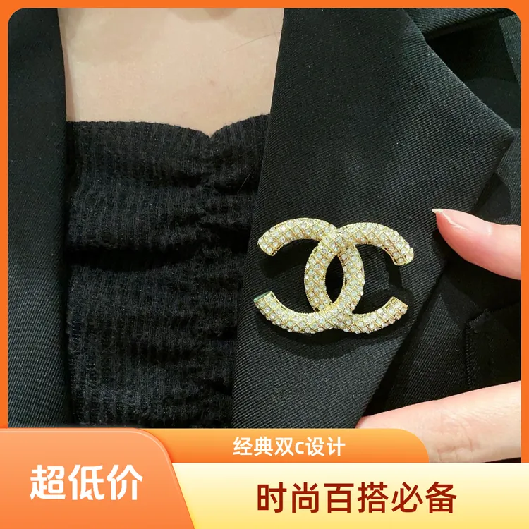 铜合金胸针 精致爱心配饰小香风甜美风编织饰品小众设计女生饰品