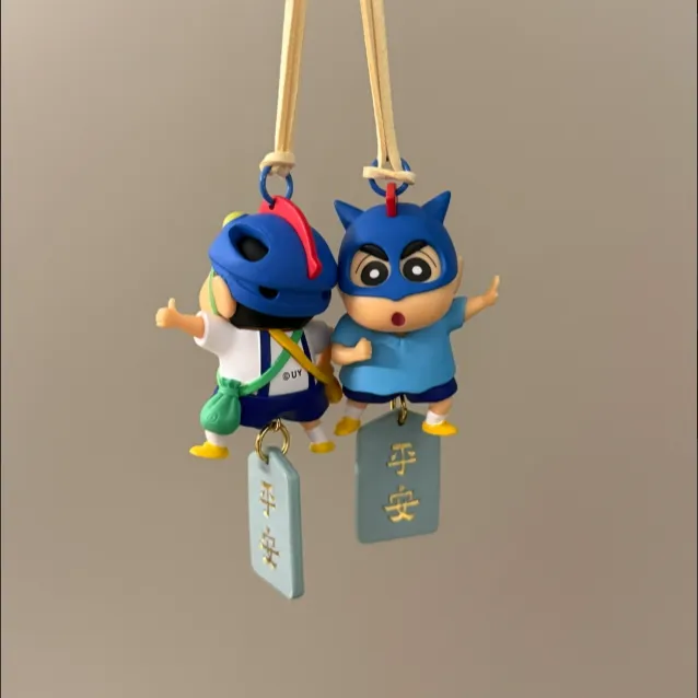 元气满满小新超人挂件可爱礼物手作后视镜包包挂件挂饰饰品挂件