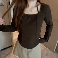 盈盈&南岛风大码女装打底衫女秋胖mm宽松显瘦百搭针织上衣ZYY915