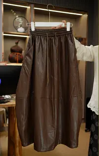 【伯虎说519】PU半身裙裤新国风上衣时尚复古2026半身裙