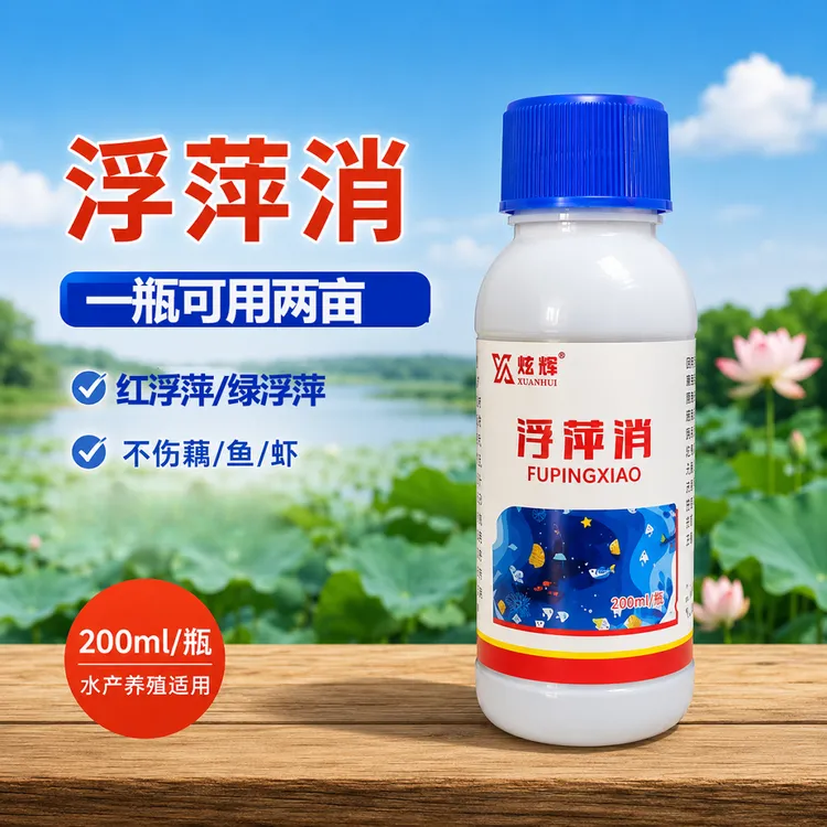 浮萍消-拍5瓶送1瓶-拍10瓶送3瓶适用养殖塘绿浮萍红浮萍水葫芦 商品图