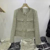K005短款小香风外套女春秋2025新款设计感小众高级感小个子夹克